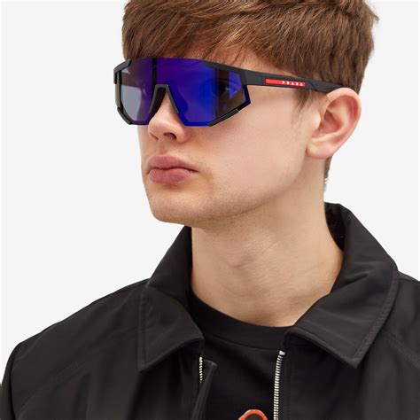 prada linea rossa shield sunglasses|prada linea rossa sunglasses women's.